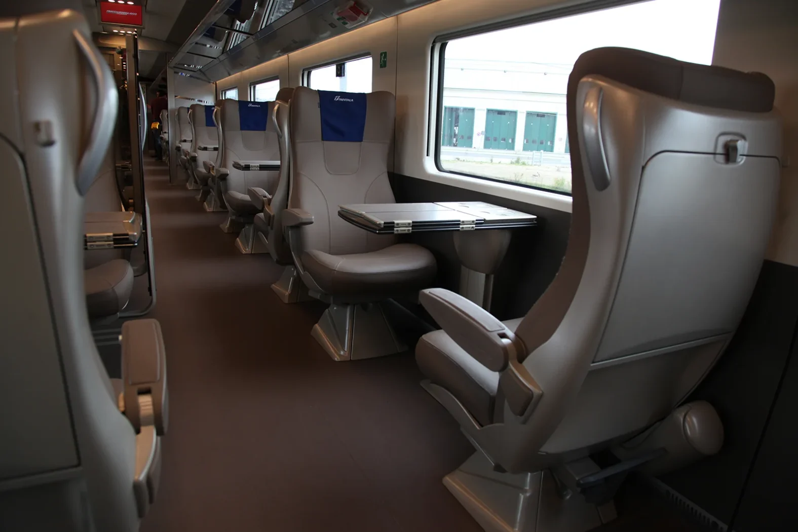 Sièges Trenitalia classe Business spacieux