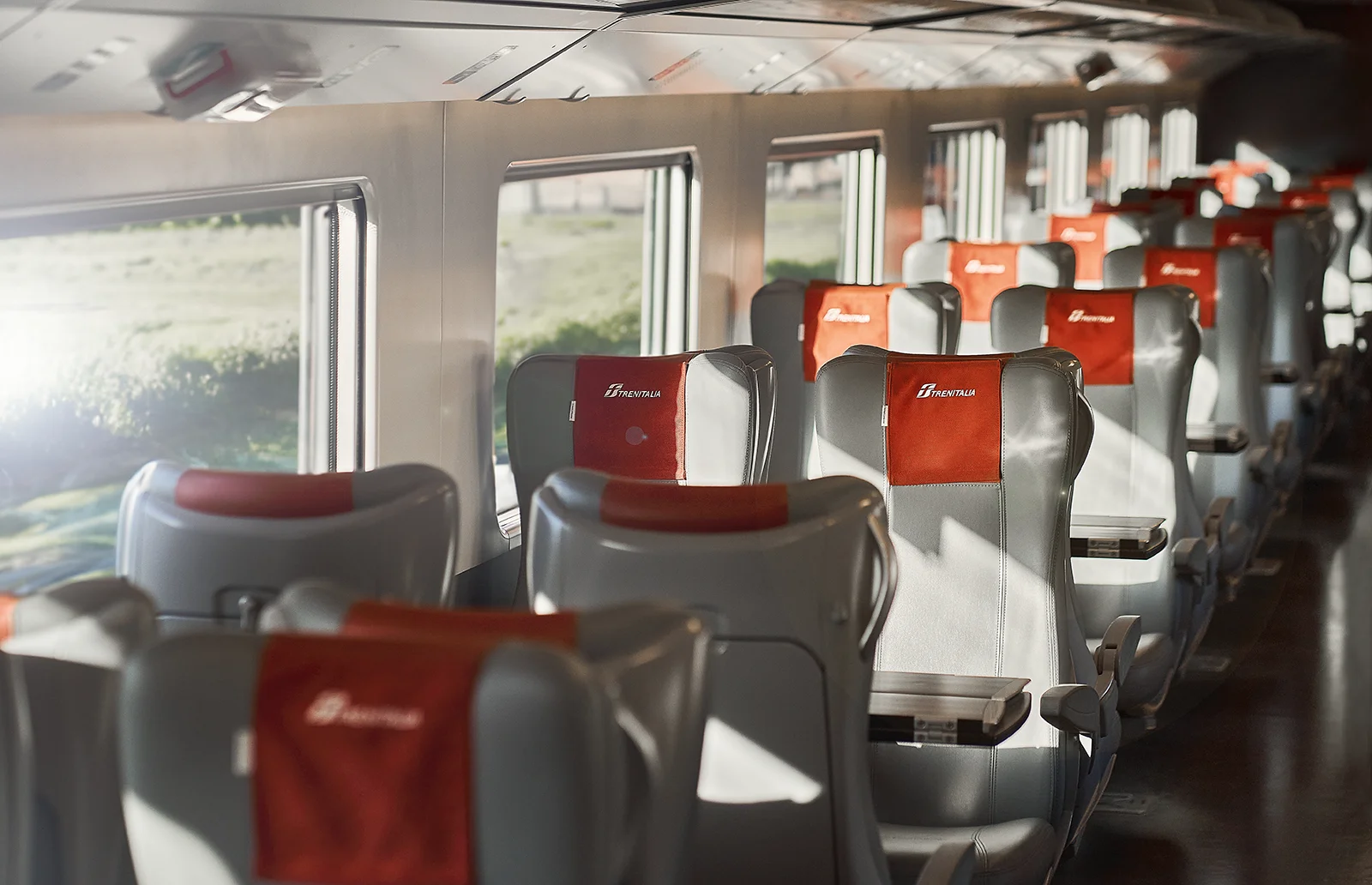 Sièges Trenitalia classe économique confortables