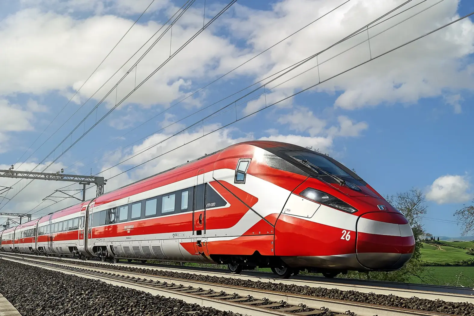 Frecciarossa, train rouge italien de Trenialia