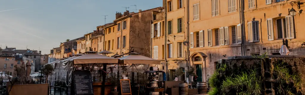 Façades du centre-ville d’Aix-en-Provence