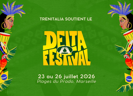 Trenitalia, transporteur officiel du Delta Festival