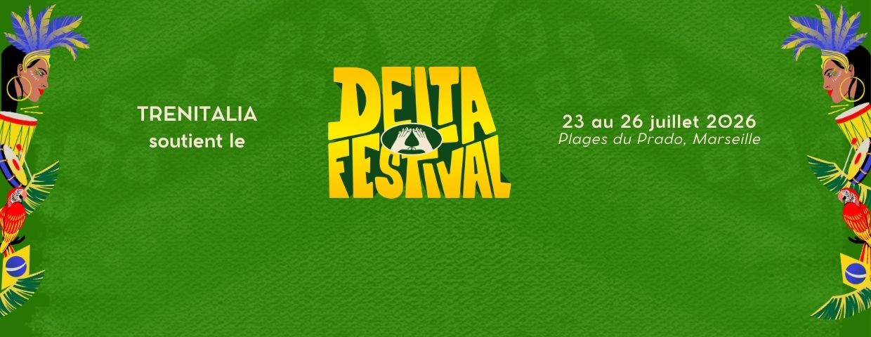 Trenitalia, transporteur officiel du Delta Festival