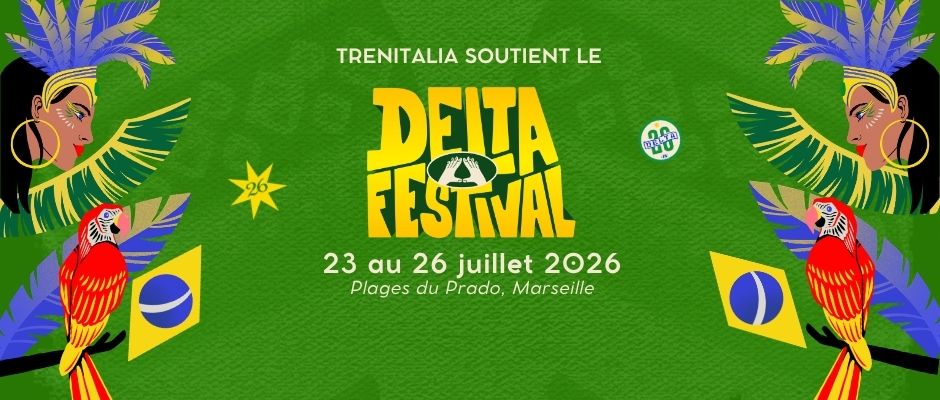Trenitalia est fière d’annoncer son tout premier partenariat avec le Delta Festival.